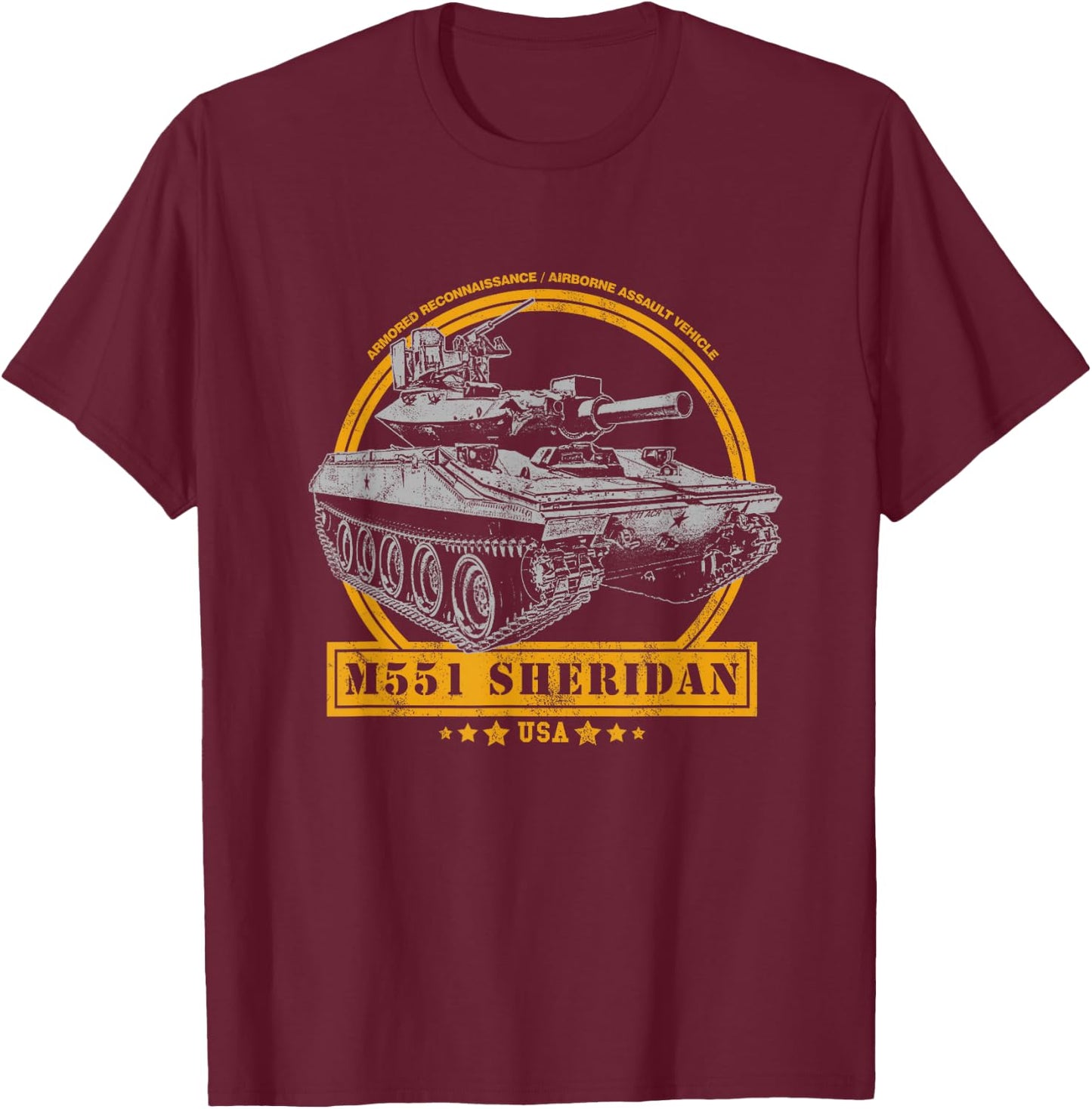 M551 Sheridan T-Shirt - T-Shirt | Maroon