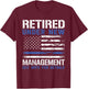 Law Enforcement Retirement Police Retirement Humorous Retired Police Officer Law Enforcement Retirement T-Shirt - T-Shirt | Maroon