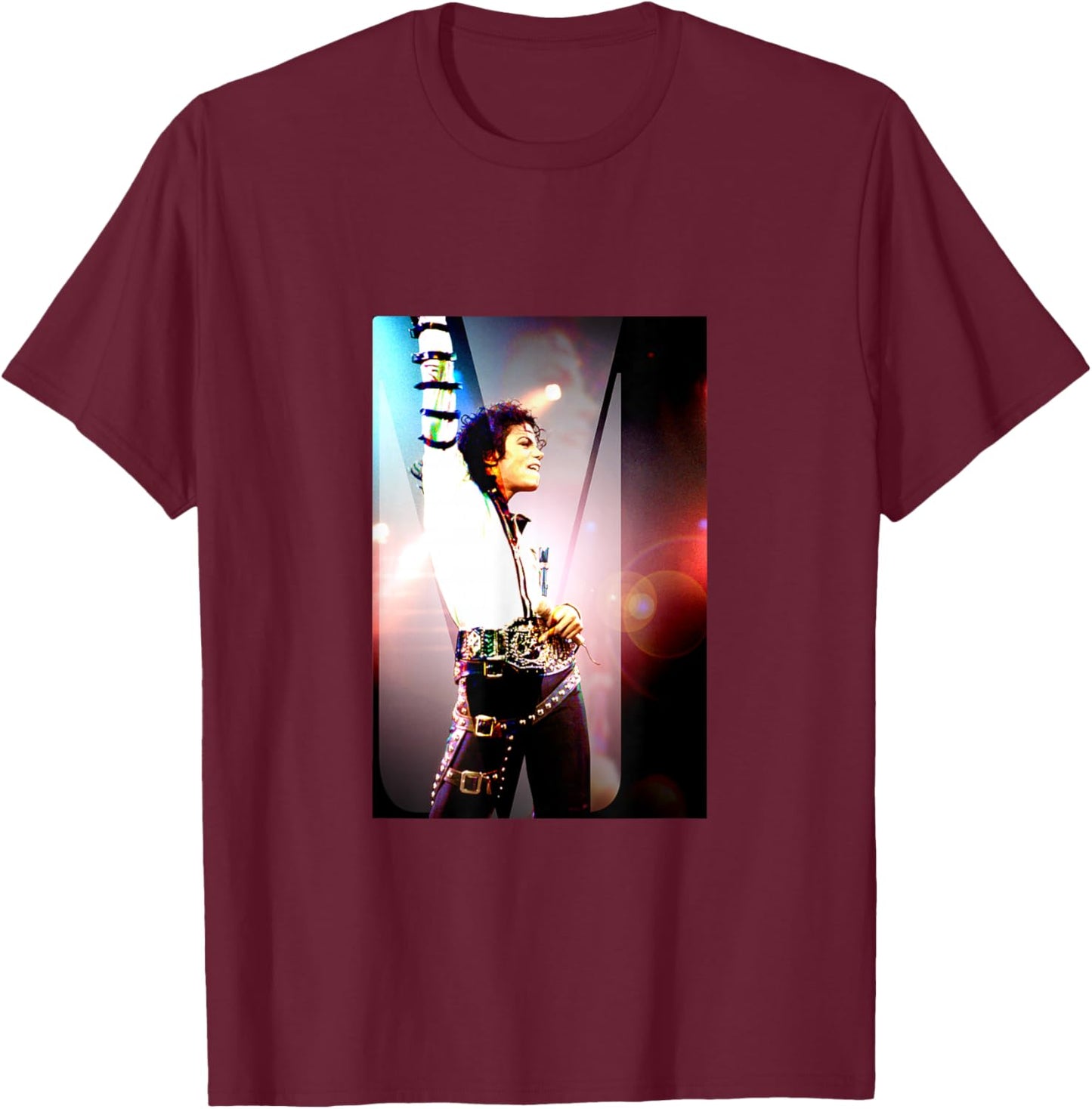 Michael Jackson_017 T-Shirt - T-Shirt | Maroon