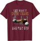 I Just Want To Smoke Cigars & Play Golf Shirt Smoker Gift T-Shirt - T-Shirt | Maroon