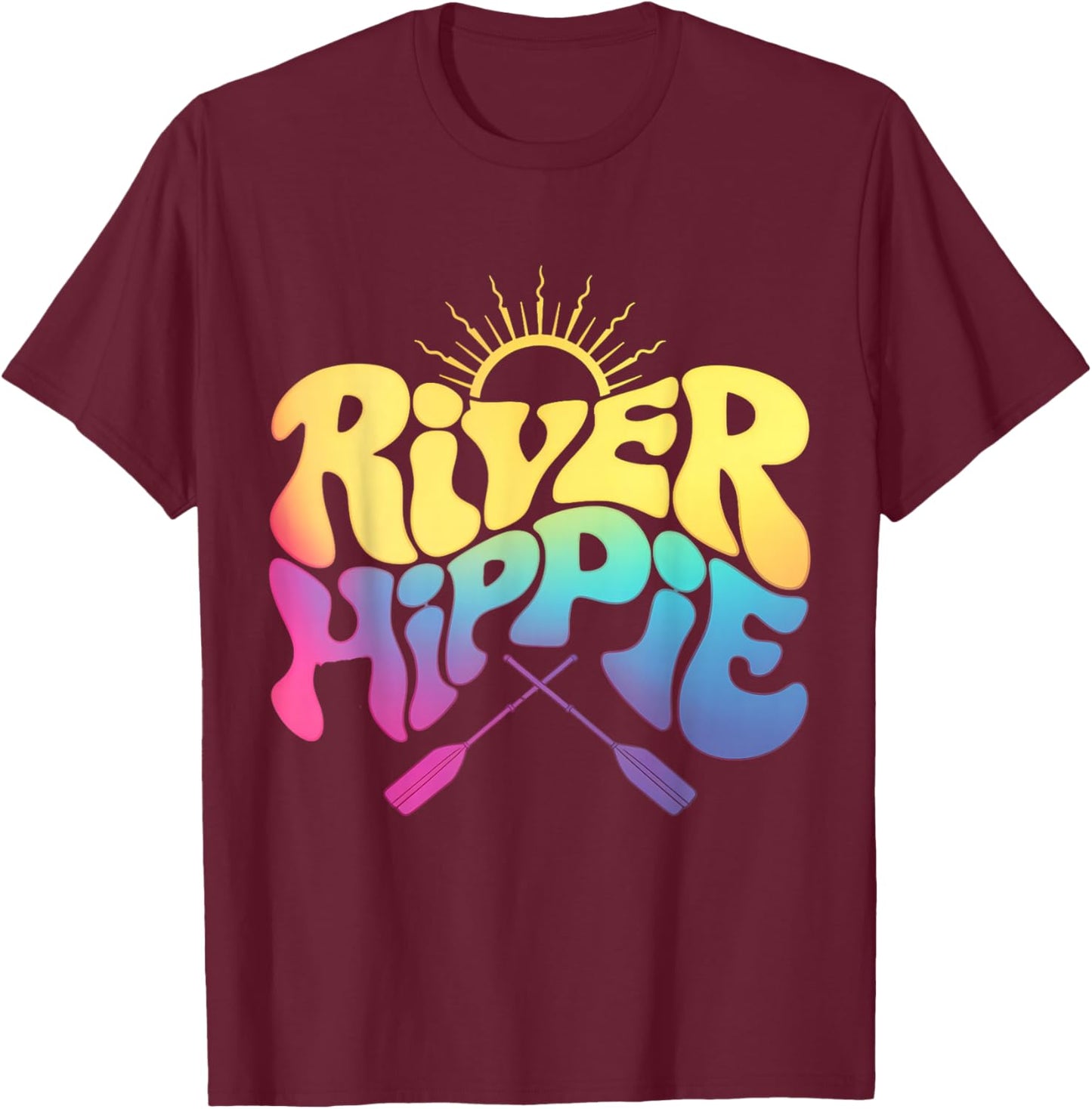 River Hippie T-Shirt - T-Shirt | Maroon