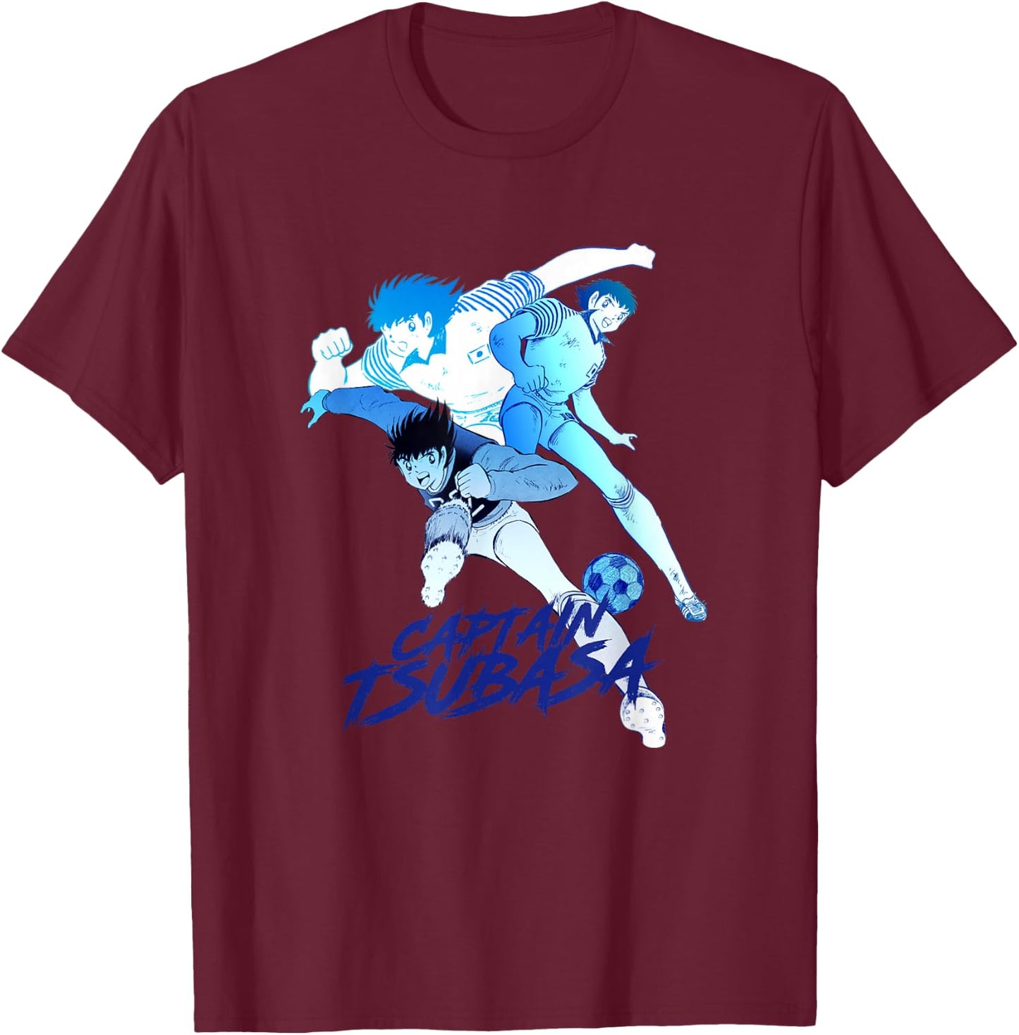 Captain Tsubasa (Tsubasa Representative) T-Shirt - T-Shirt | Maroon