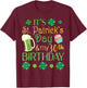 Beer Cake & Shamrocks It's St Patrick Day & My 30th Birthday T-Shirt - T-Shirt | Maroon