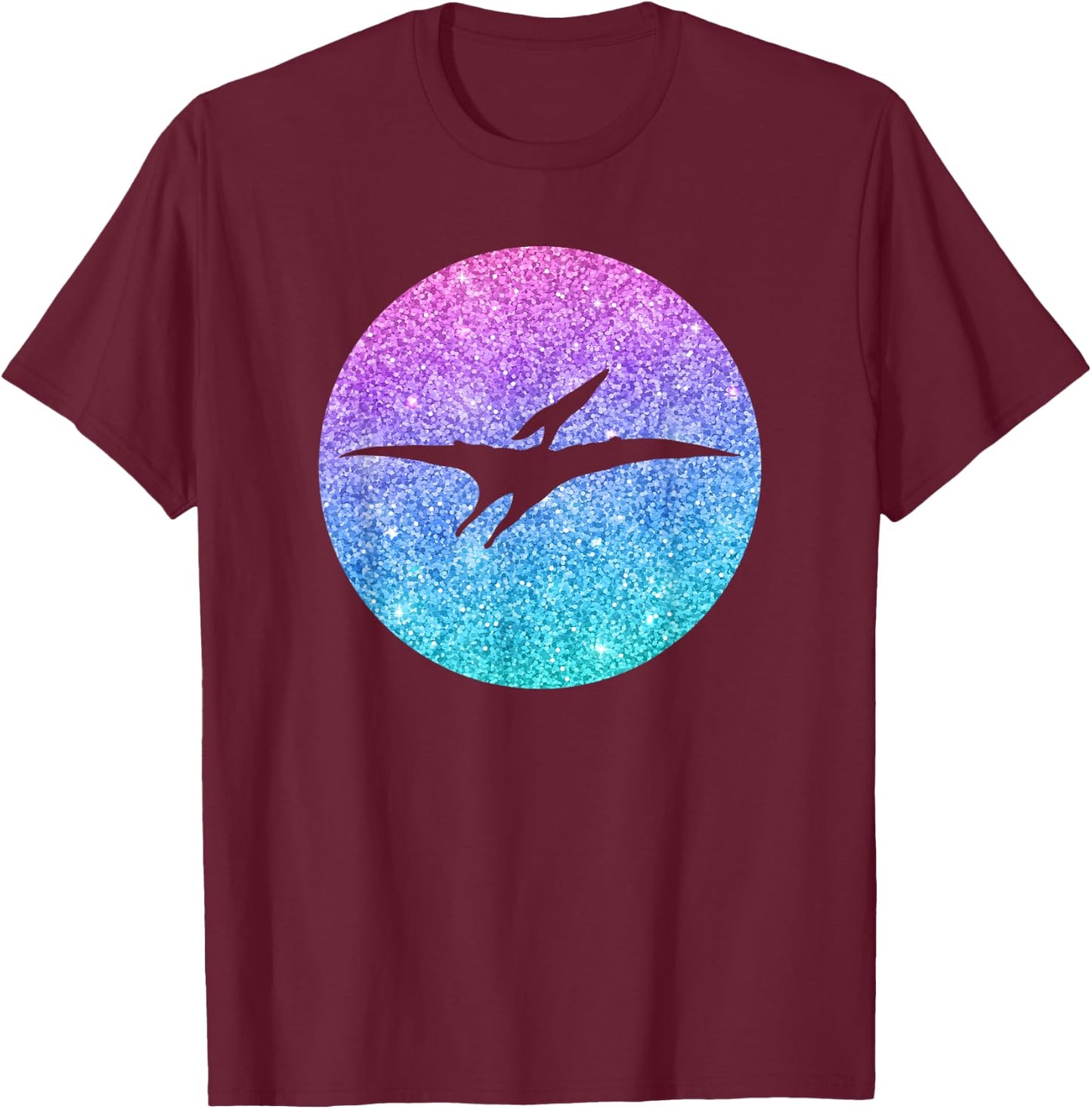 Cute Pterodactyl Dinosaur Gift Girls Teens And Women T-Shirt - T-Shirt | Maroon