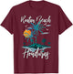 Family Vacation Retro Sunset Honduras Roatan Beach Women Girls Kids T-Shirt - T-Shirt | Maroon
