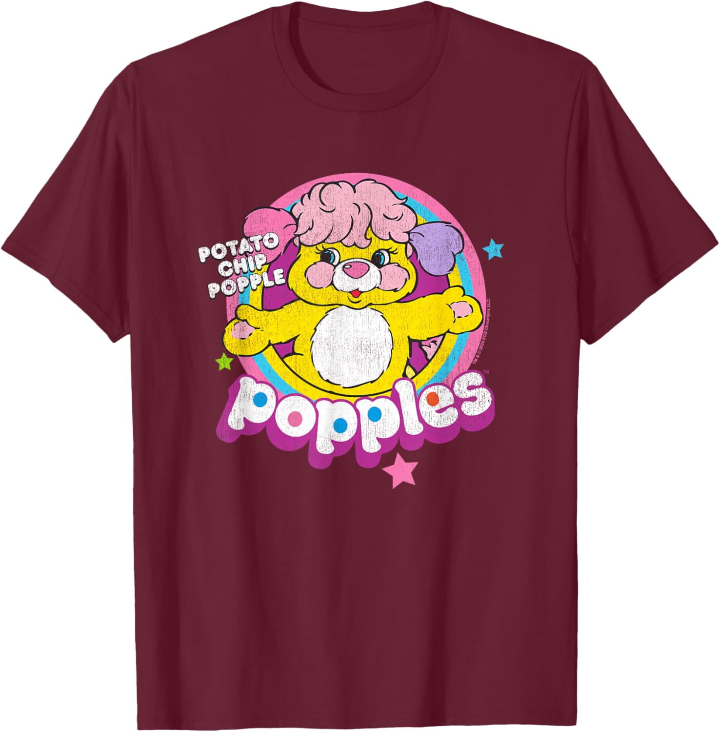 Popples Potato Chip Popple T-Shirt - T-Shirt | Maroon