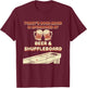 Shuffleboard Player Beer T-Shirt - T-Shirt | Maroon