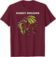 Daddy Dragon - Evil Dragon Streetwear for Dads & Dragon Fans T-Shirt - T-Shirt | Maroon