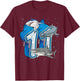11th Birthday Boys Shark 11 years Old Ocean Shark B-day T-Shirt - T-Shirt | Maroon