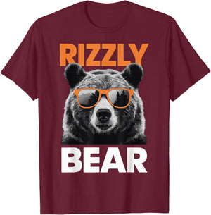 Rizzly Bear Grizzly Bear Grizzler T-Shirt - T-Shirt | Maroon