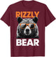 Rizzly Bear Grizzly Bear Grizzler T-Shirt - T-Shirt | Maroon