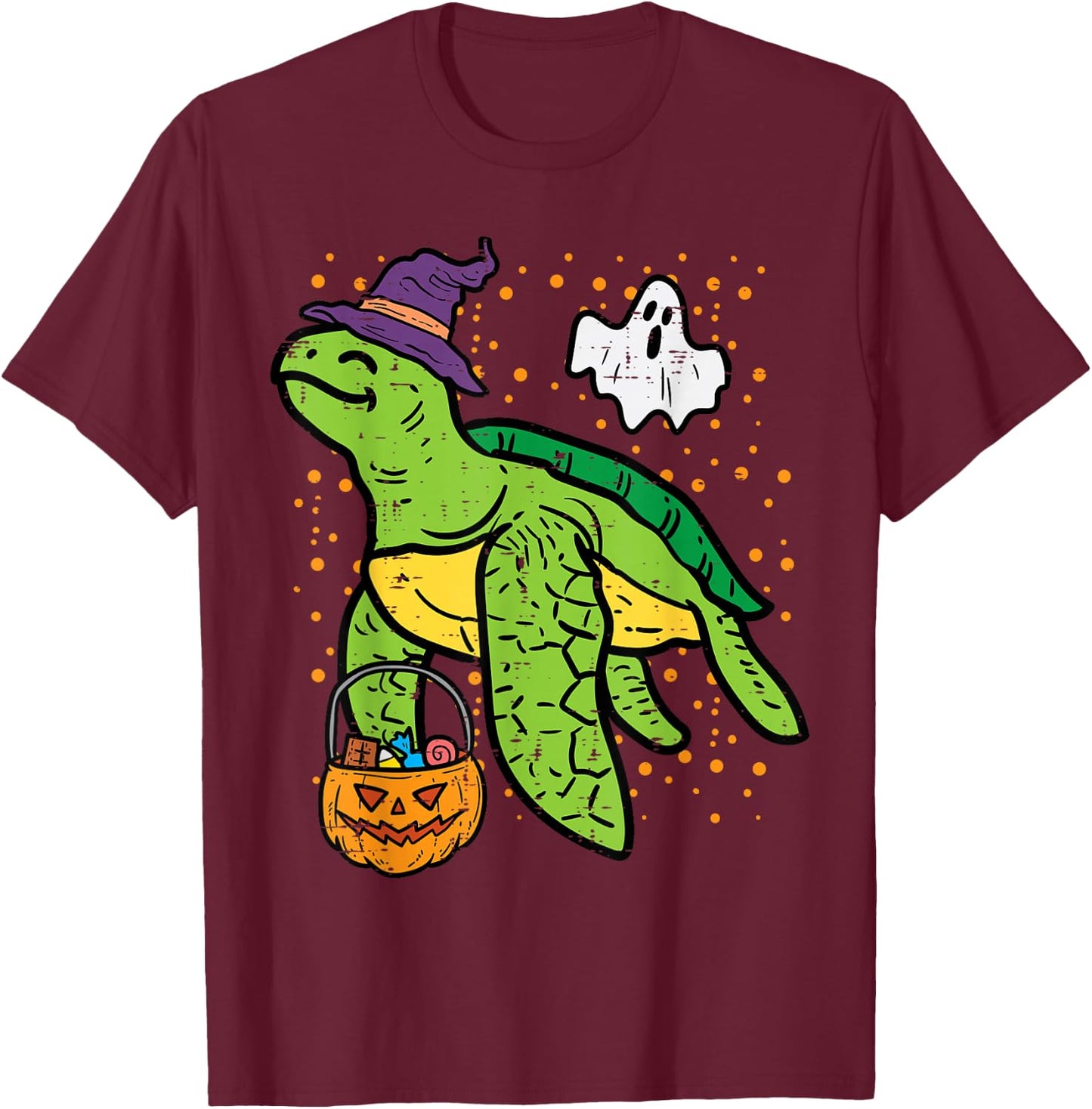 Halloween Turtle Tortoise Costume Men Women Kids Boys Girls T-Shirt - T-Shirt | Maroon