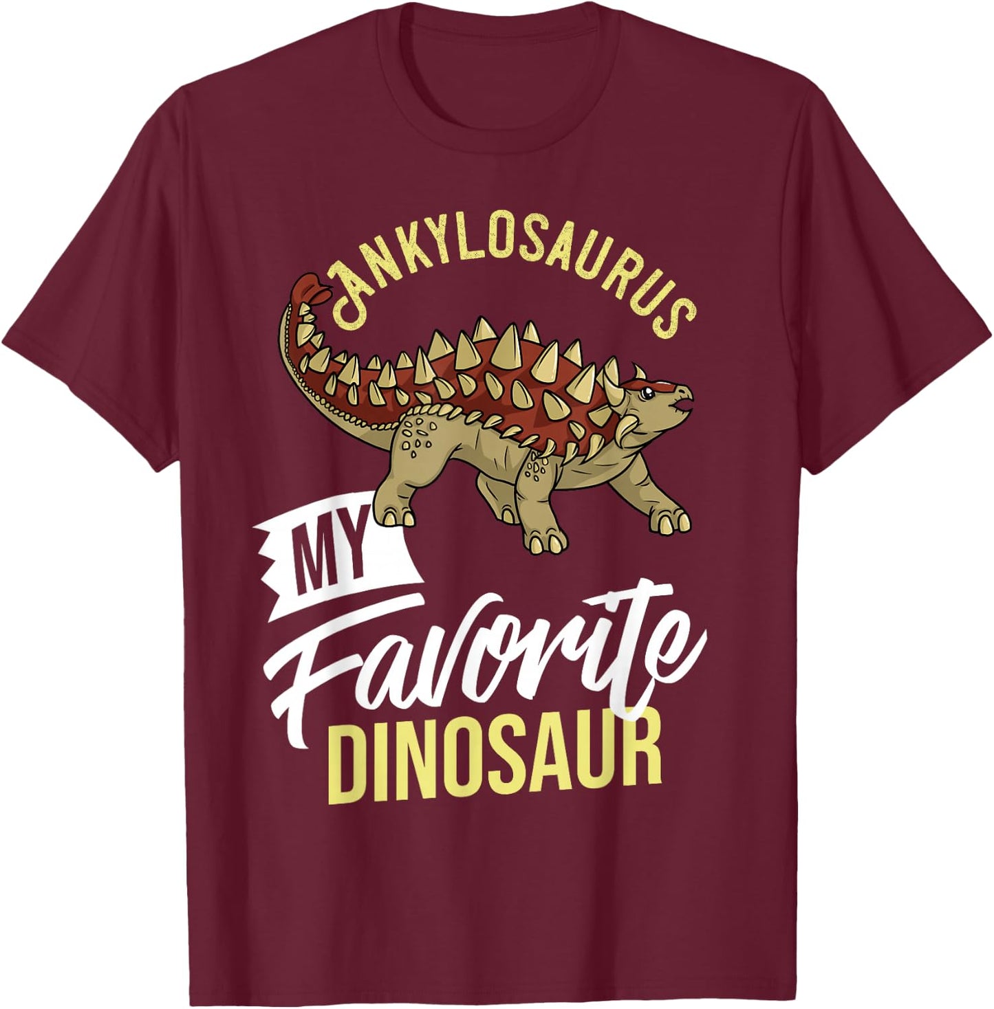 Ankylosaurus Dinosaur Gift Dino Fossil T-Shirt - T-Shirt | Maroon