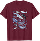 Watercolor Whale Aesthetic Blue Ocean Whales Dolphin Lover T-Shirt - T-Shirt | Maroon