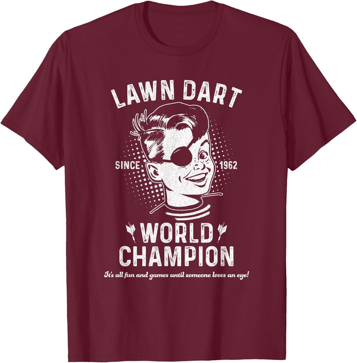 Lawn Dart World Champion T-Shirt - T-Shirt | Maroon