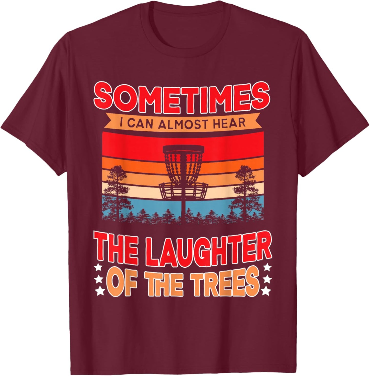 Funny Disc Golf Frisbee Player T-Shirt - T-Shirt | Maroon