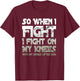 Battle Belongs To The Lord Christian Inspirational Faith T-Shirt - T-Shirt | Maroon