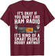 Funny Ham Radio Art Women Ham Operator Amateur Radio T-Shirt - T-Shirt | Maroon