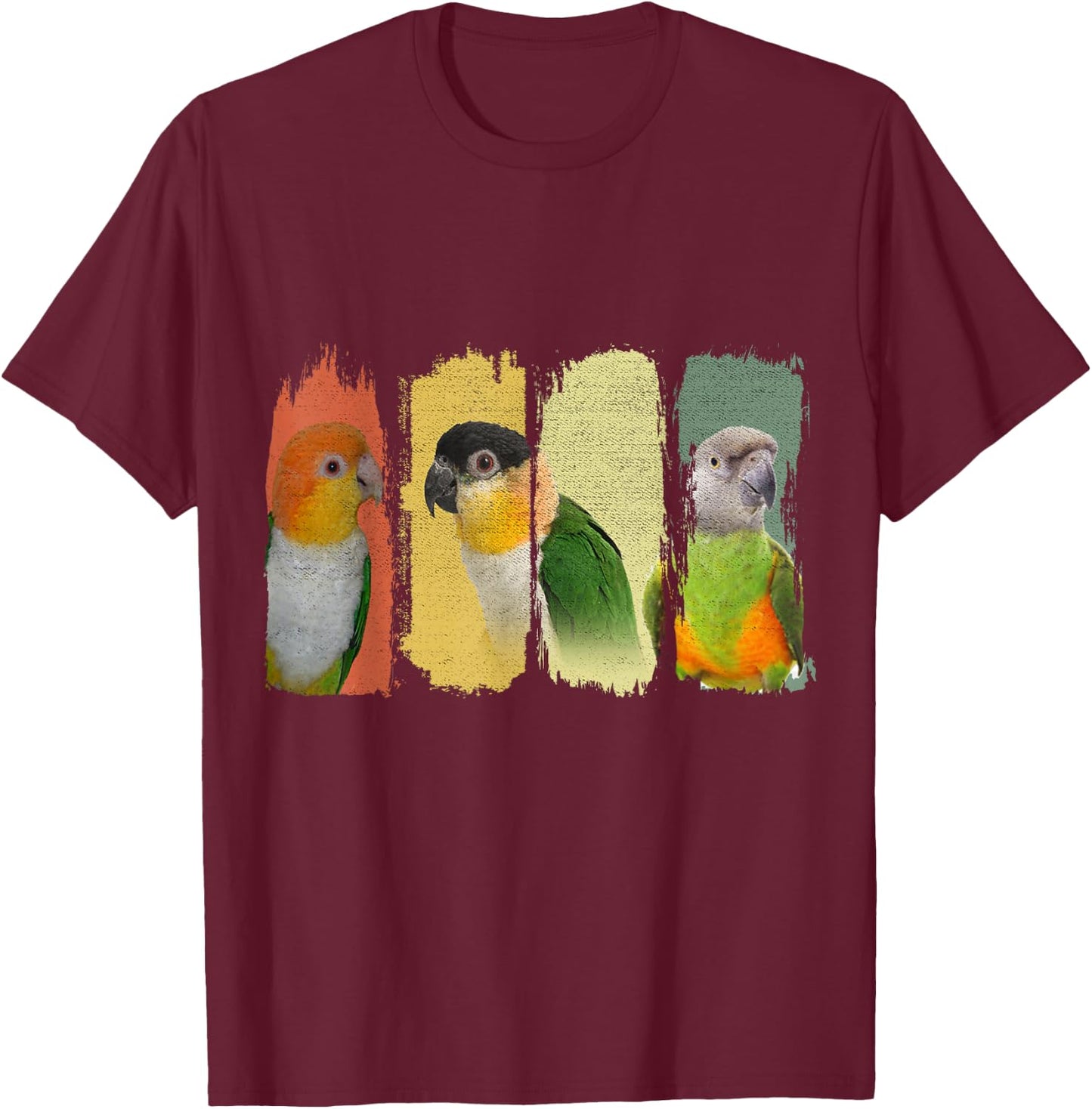Caique Parrot T-Shirt - T-Shirt | Maroon