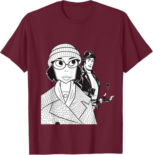 Adrian and Rocky cute lovely sweet T-Shirt - T-Shirt | Maroon