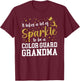 To Be A Color Guard Grandma Of A Color Guard Member T-Shirt - T-Shirt | Maroon