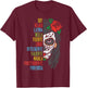 Soy Mujer Latina Sugar Skull Women Cinco De Mayo Hispanic T-Shirt - T-Shirt | Maroon