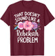 REBEKAH Personalized Cute Flower Girls REBEKAH Name T-Shirt - T-Shirt | Maroon