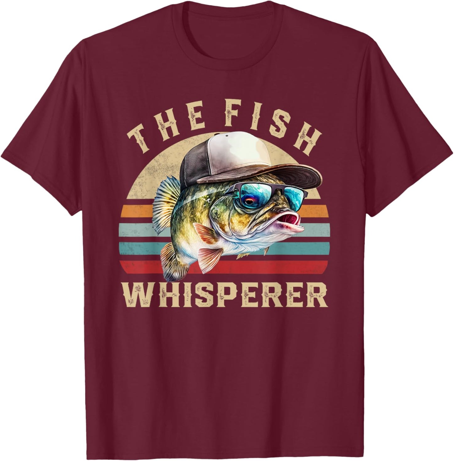 The Fish Whisperer T-Shirt - T-Shirt | Maroon