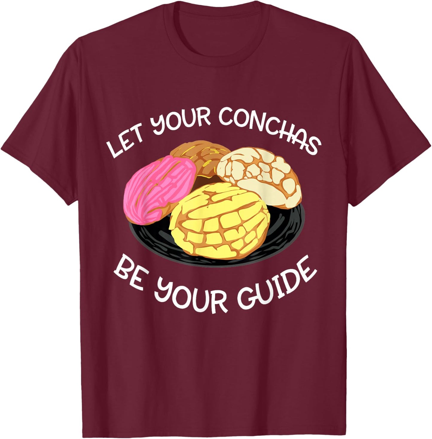 Concha Conchas T-Shirt - T-Shirt | Maroon