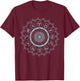 12 Horoscope Sign Zodiac Astrology Zen Spiritual Mandala T-Shirt - T-Shirt | Maroon