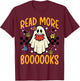 Halloween Read More Books Retro Costume Teacher Women Girls T-Shirt - T-Shirt | Maroon