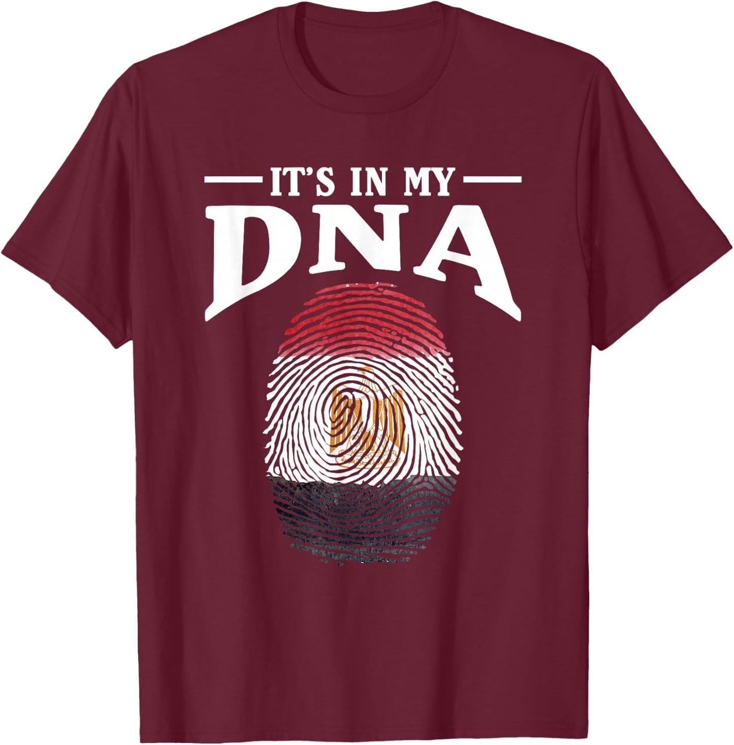 Its in my DNA Egypt T-Shirt - T-Shirt | Maroon