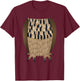 Funny Owl Easy Headless Halloween Costume Bird Outfit T-Shirt - T-Shirt | Maroon