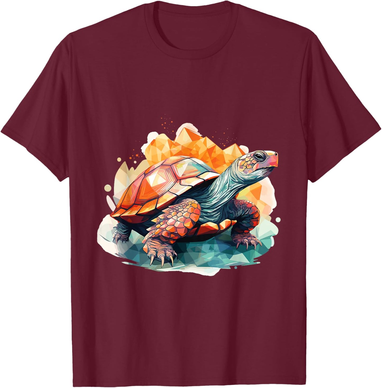 Sea Turtle in the Ocean, Turtles Lover T-Shirt - T-Shirt | Maroon