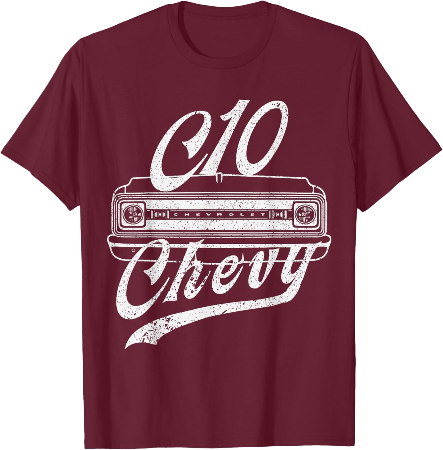 Classic C10 Truck T-Shirt - T-Shirt | Maroon