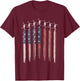 CH47 Chinook Helicopter American Flag Chinook Squadron T-Shirt - T-Shirt | Maroon