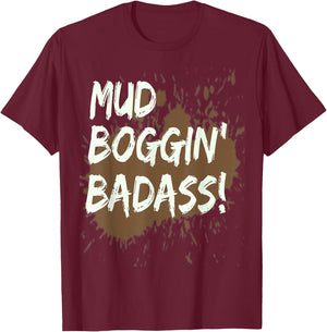 Mud Bogging Mudding Shirt Mud Racing Fan Gifts T Shirt T-Shirt - T-Shirt | Maroon