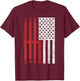 Funny Stick Shift USA Flag Muscle Car 6 Gears Mechanic Gift T-Shirt - T-Shirt | Maroon