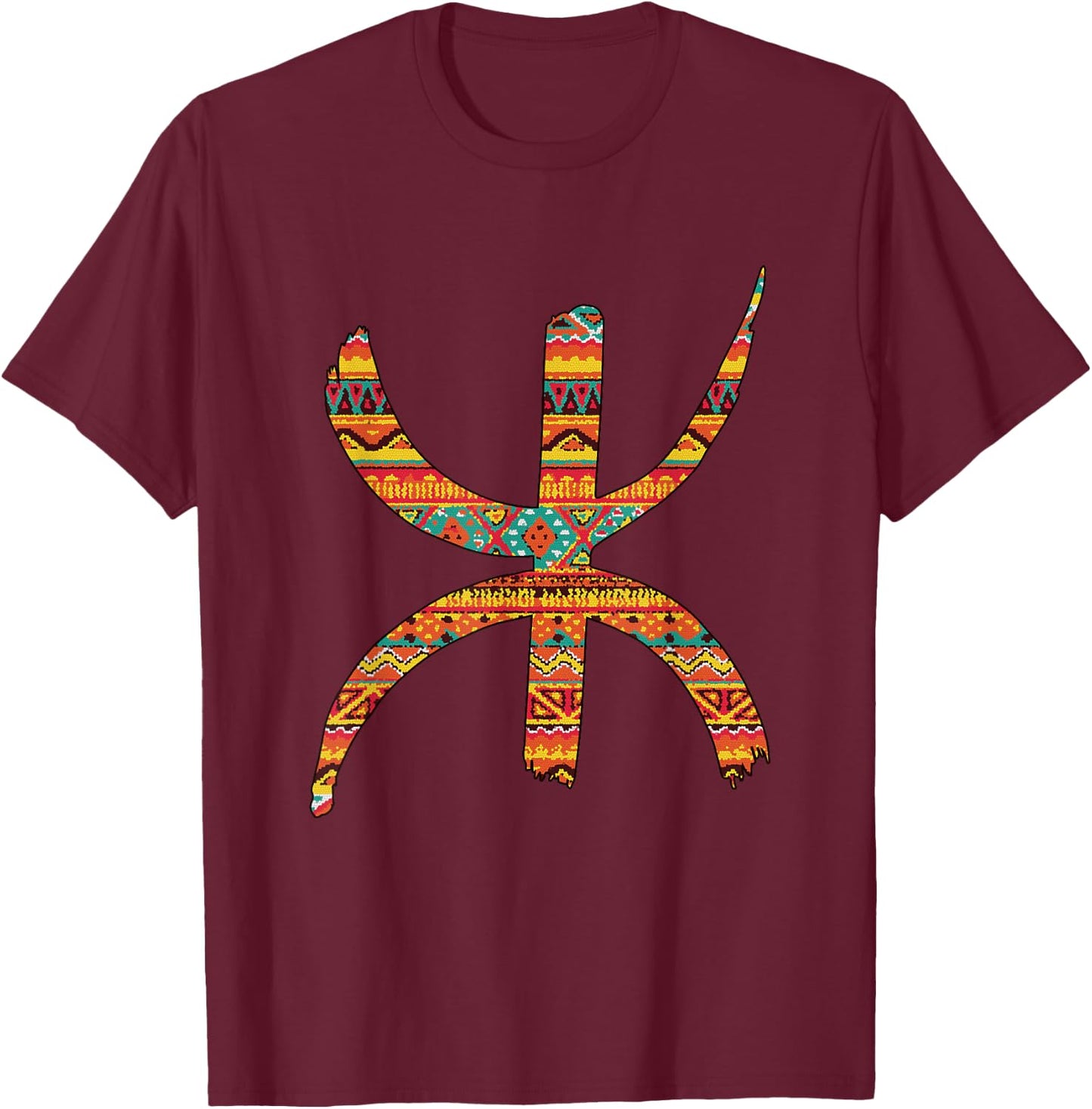 Amazigh Berbers Art Tifinagh T-Shirt - T-Shirt | Maroon