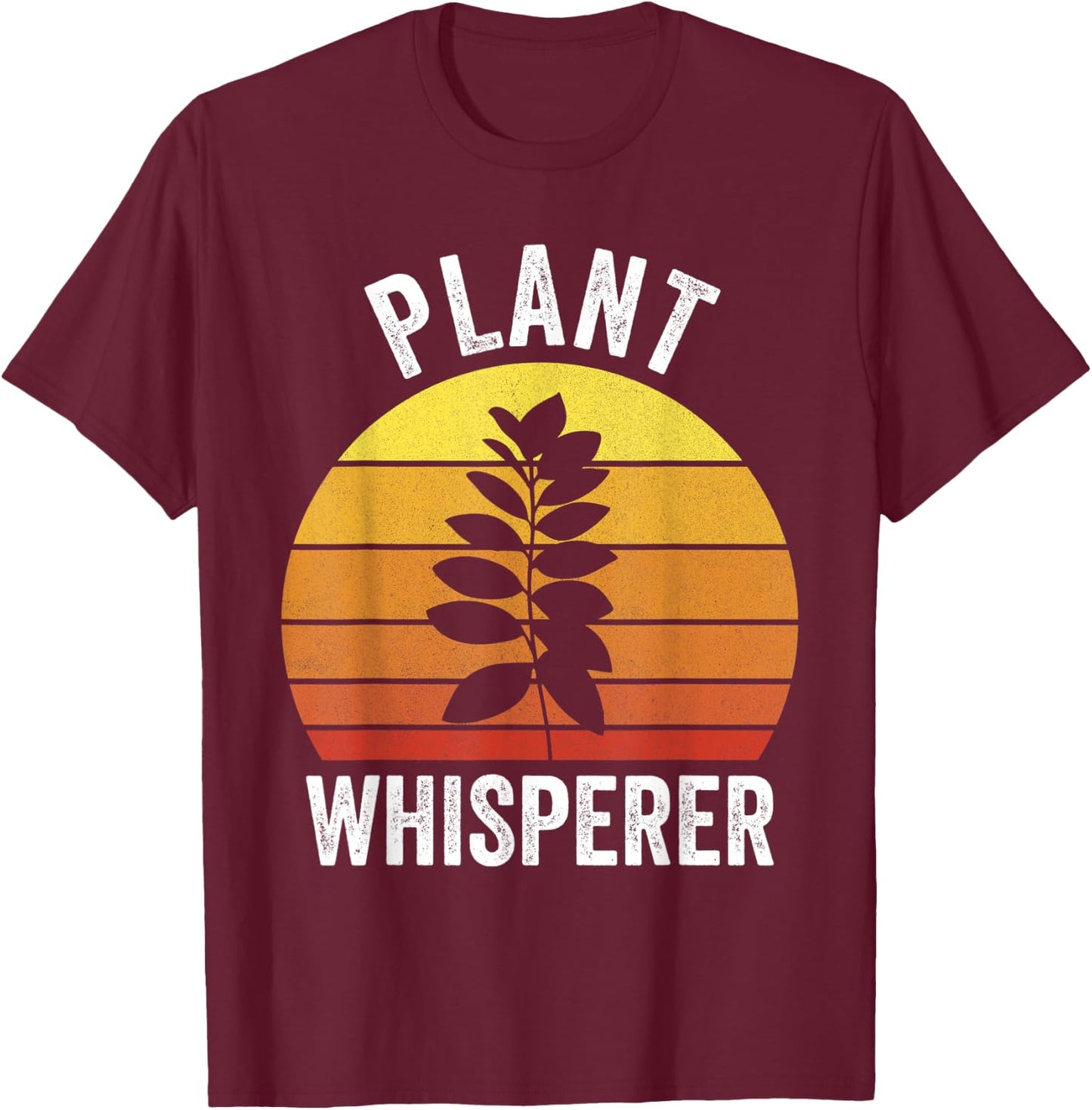 Retro Plant Whisperer Shirt Funny Hobby Gardening Gardener T-Shirt - T-Shirt | Maroon