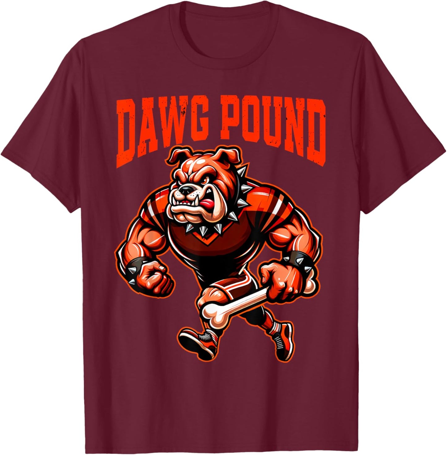 Retro Cleveland Name Pride Classic Art DAWG Dogs Pound Gifts T-Shirt - T-Shirt | Maroon