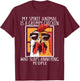 My Spirit Animal Is A Grumpy Chicken Funny Retro Vintage T-Shirt - T-Shirt | Maroon
