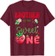 Brother of The Berry First Birthday Girl Sweet One T-Shirt - T-Shirt | Maroon