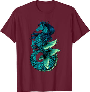 Hippocampus T-Shirt - T-Shirt | Maroon
