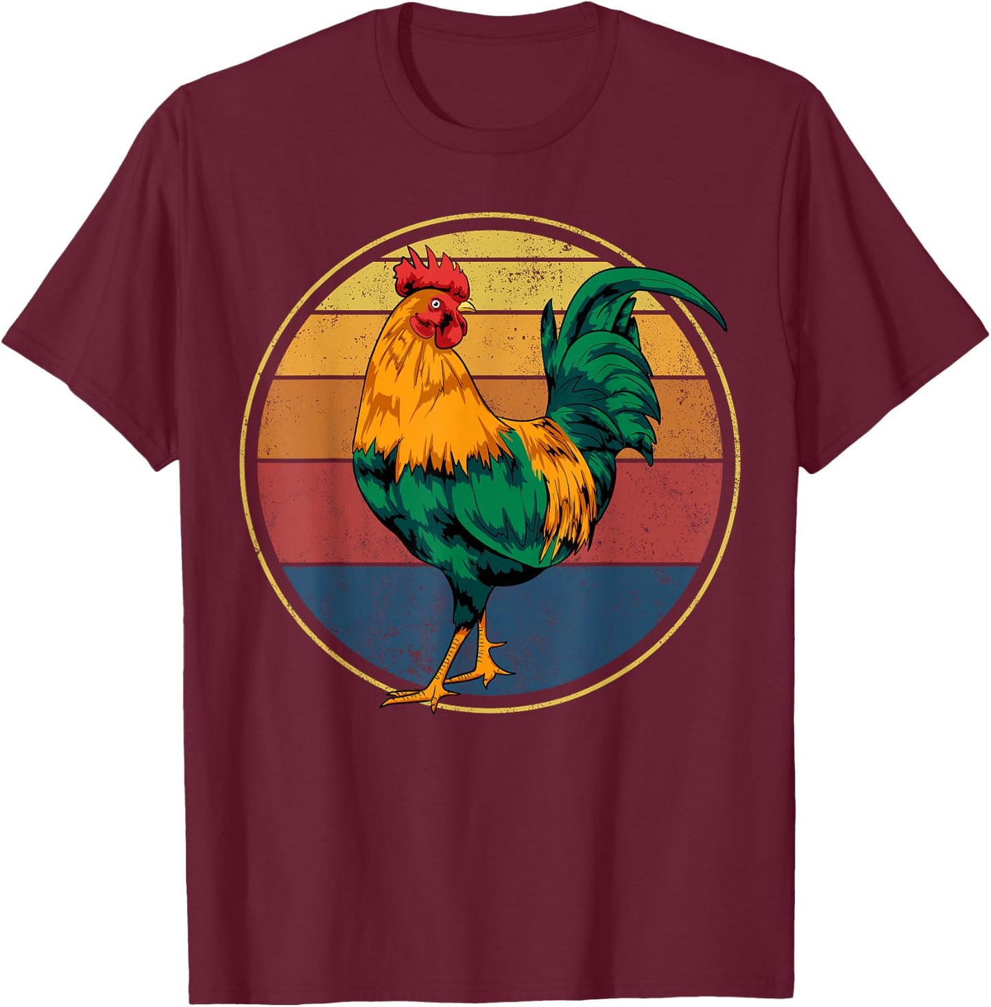 Rooster Gift T-Shirt - T-Shirt | Maroon