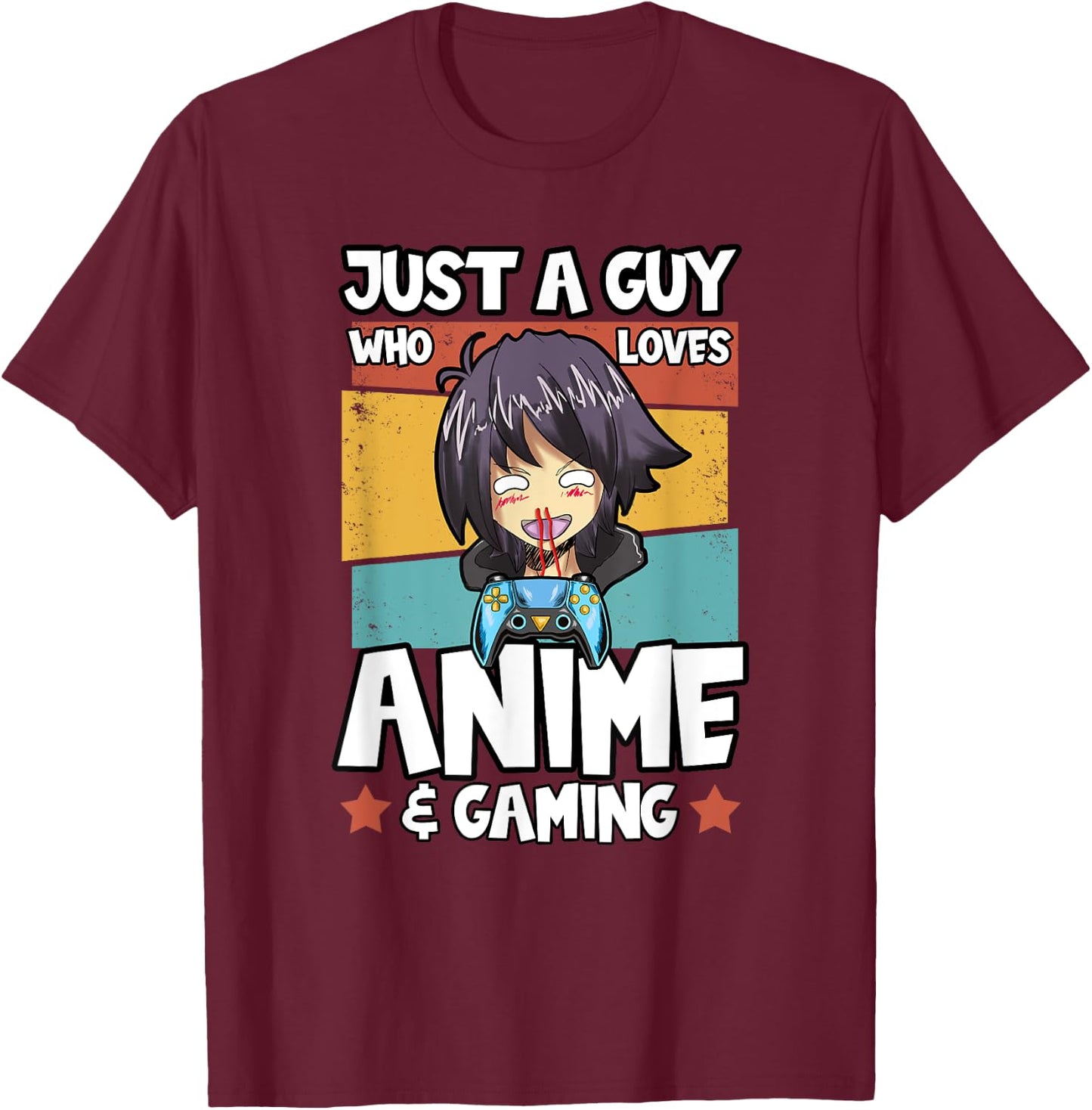 Anime Otaku Weeb Cosplay Merch Funny Gaming Gift T-Shirt - T-Shirt | Maroon