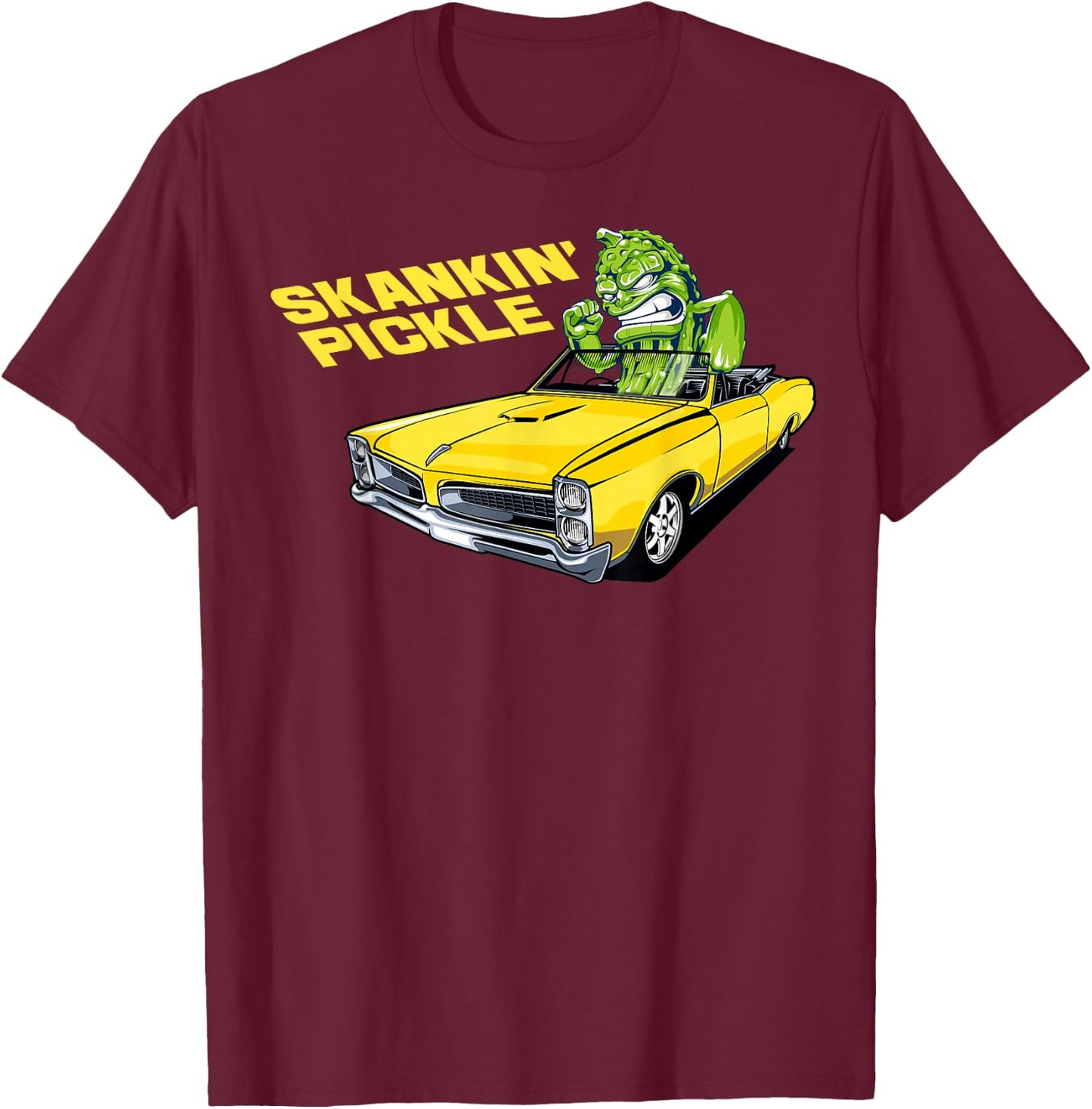 Skankin' Pickle T-Shirt - T-Shirt | Maroon