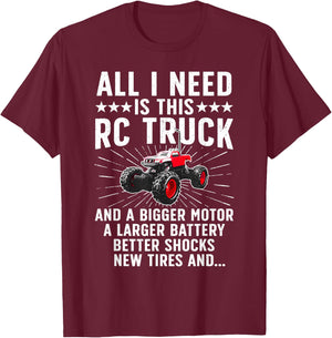 Best RC Car Design Women Kids RC Car Racing Lovers T-Shirt - T-Shirt | Maroon