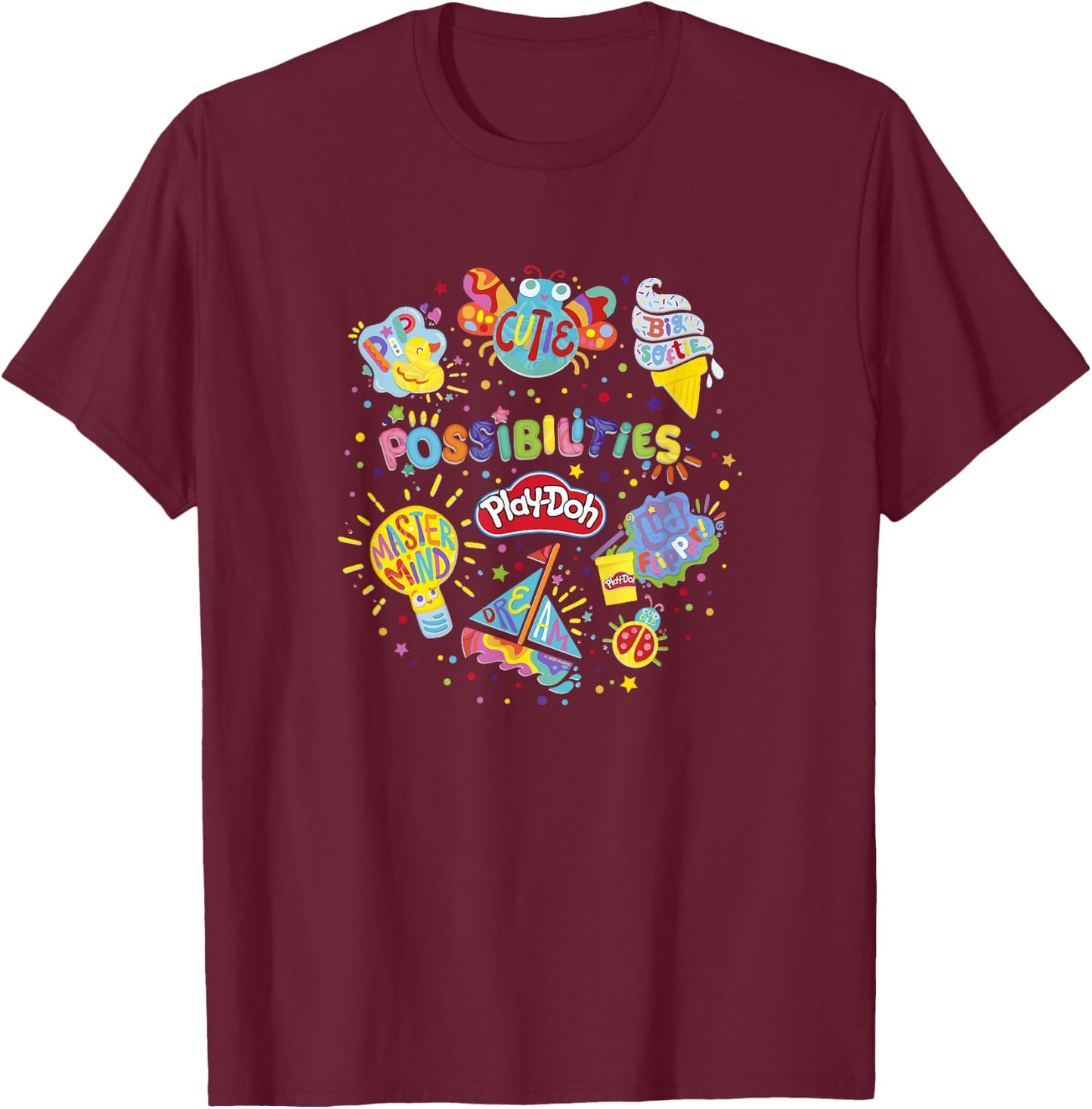 Play-Doh Possibilities Collage T-Shirt - T-Shirt | Maroon