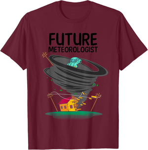 Funny Future Meteorologist Gift Kids Cool Meteorology T-Shirt - T-Shirt | Maroon